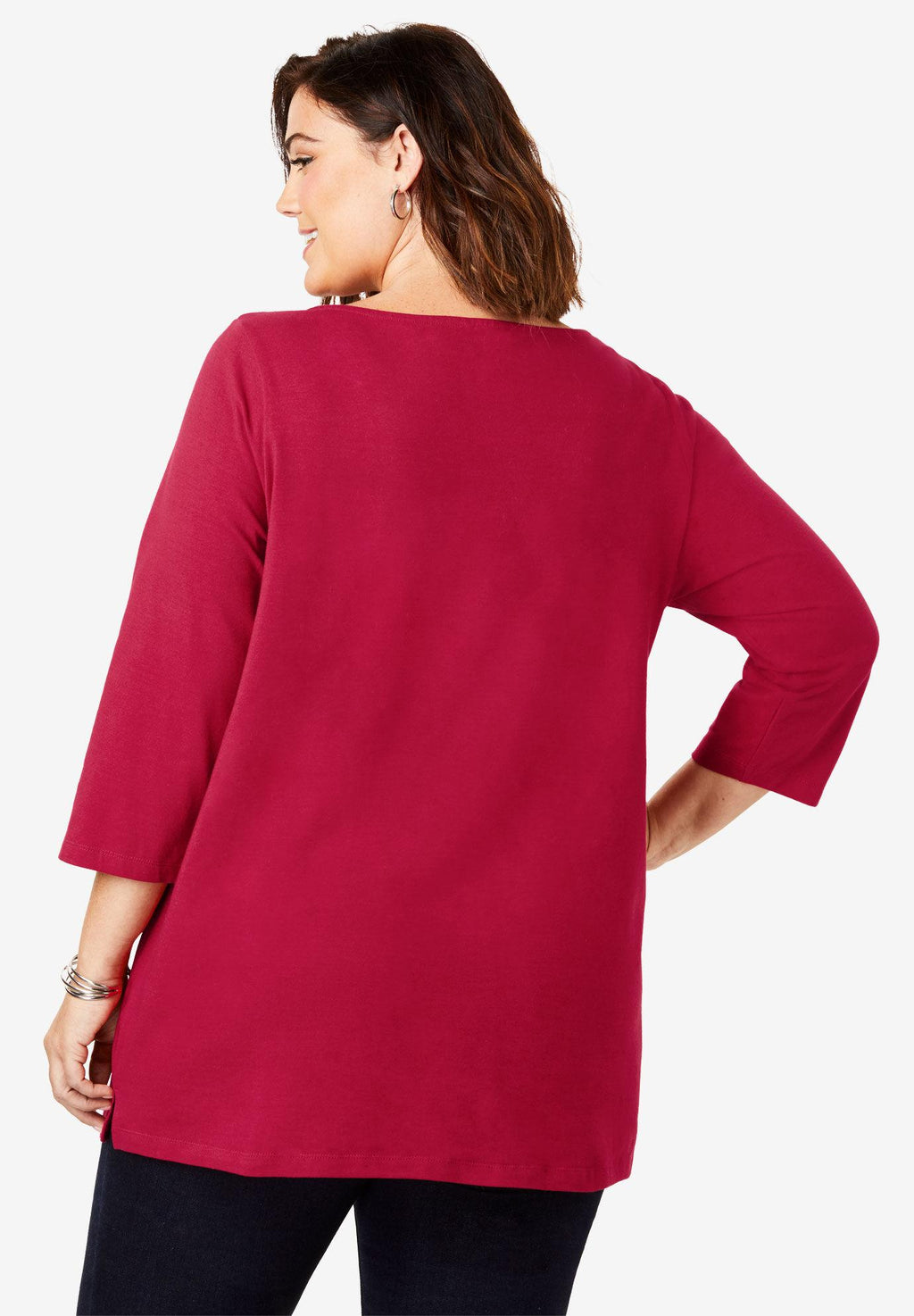 holiday print tunic