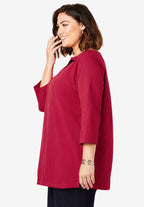 holiday print tunic