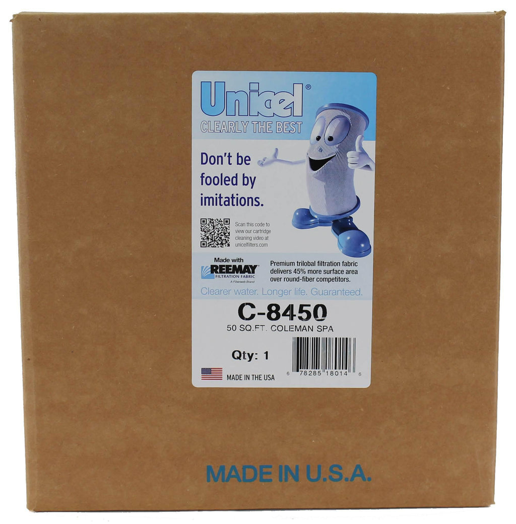 unicel c-8450 spa replacement cartridge filter 50 ft coleman/maax spas (6-pack)