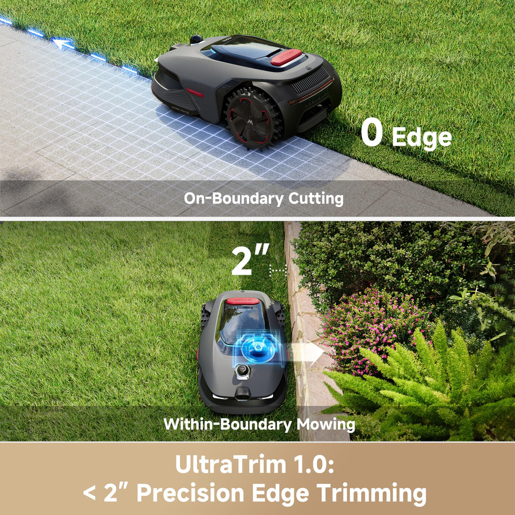 LiDAX Ultra 2000 Robot Lawn Mower with 4G for 0.5 Acre, No Wire No RTK+360° 3D LiDAR+AI Vision Auto Mapping, Zero-EdCutting, Cut Height 1.2"-3.9", 45% Slope, 150 Mowing Zones, Anti-Theft