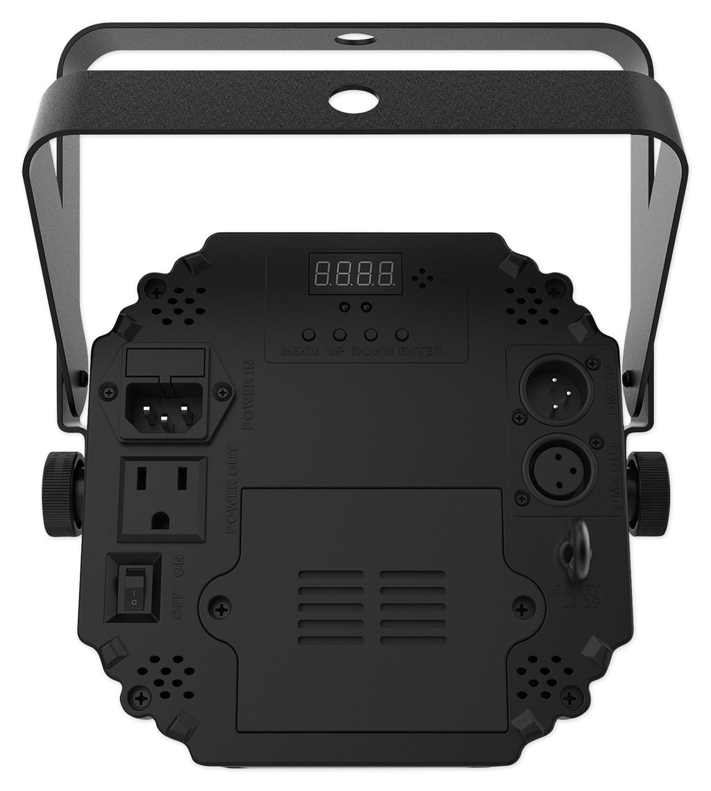 (4) Chauvet DJ Ezlink Par Q6 BT Wireless RGBA Bluetooth Wash Lights+Club Table