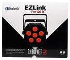 (4) Chauvet DJ Ezlink Par Q6 BT Wireless RGBA Bluetooth Wash Lights+Club Table