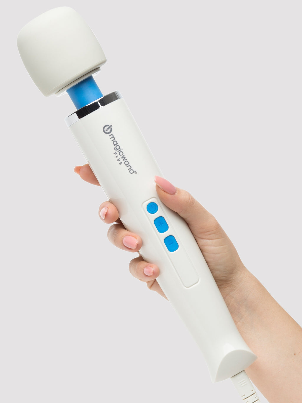 Magic Wand Plus Extra Powerful Plug-In Vibrator, White