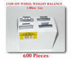600 Pcs ZN CLIP-ON Wheel Weight  1.00oz 1oz AWZ100 oz Zing Led Free