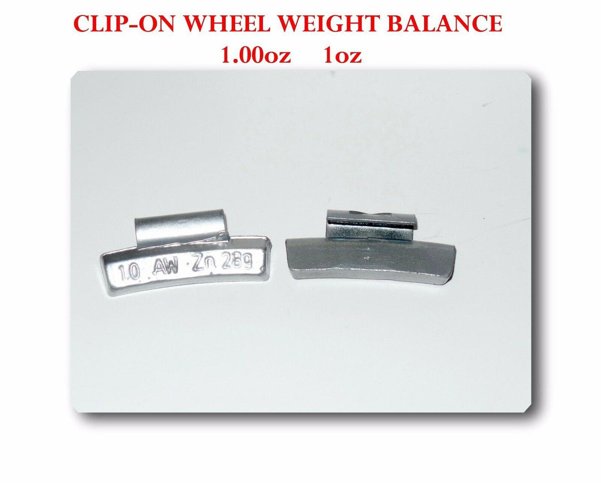 600 Pcs ZN CLIP-ON Wheel Weight  1.00oz 1oz AWZ100 oz Zing Led Free