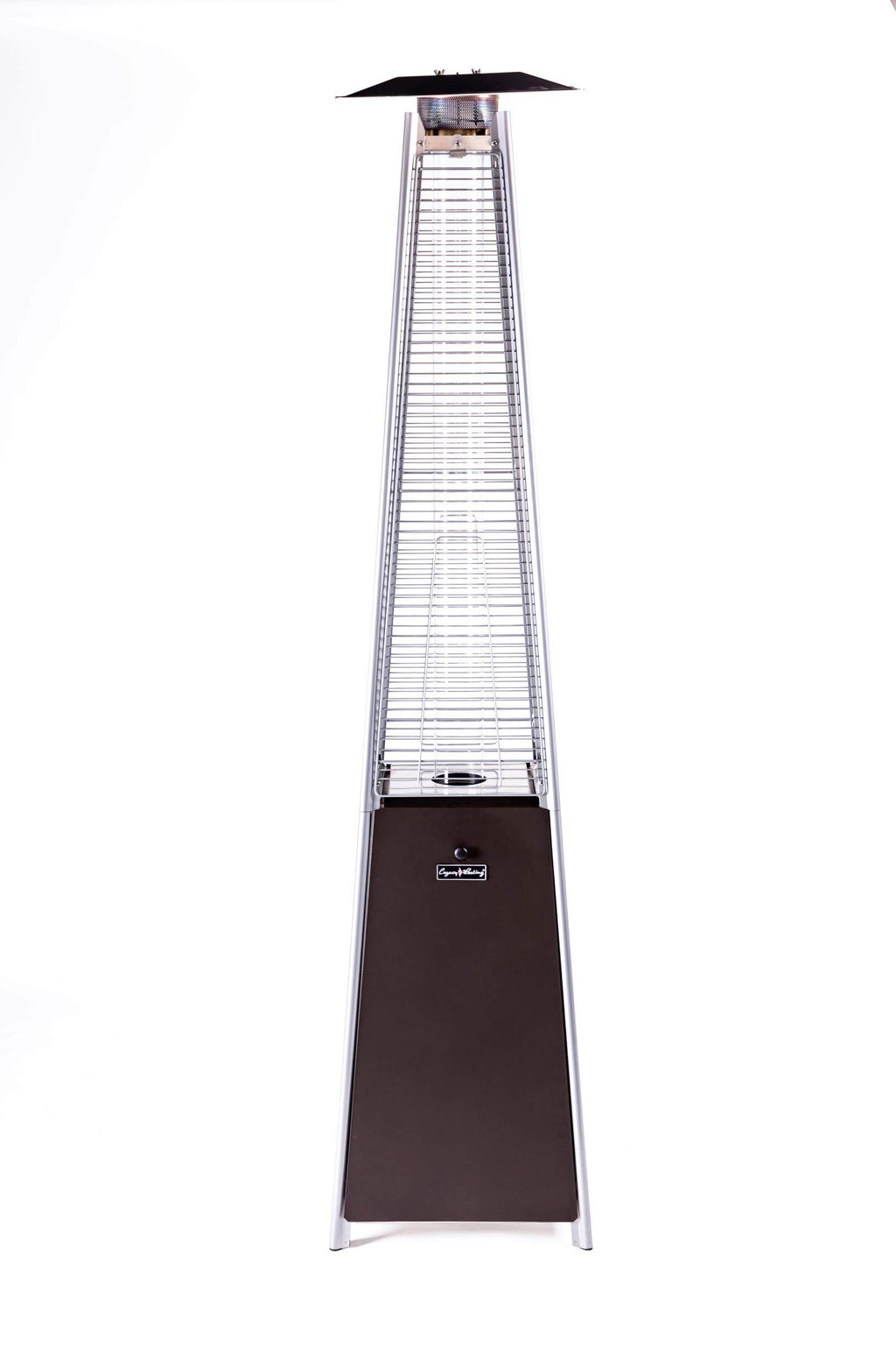 CoSoTower Bronze Quartz Glass Tube Patio Heater-Mocha