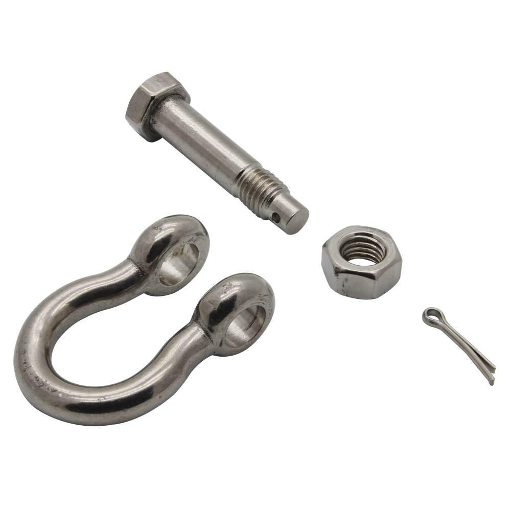 BoatTector  Steel Bolt-Type Chain Shackle - 3/4", 4-Pack