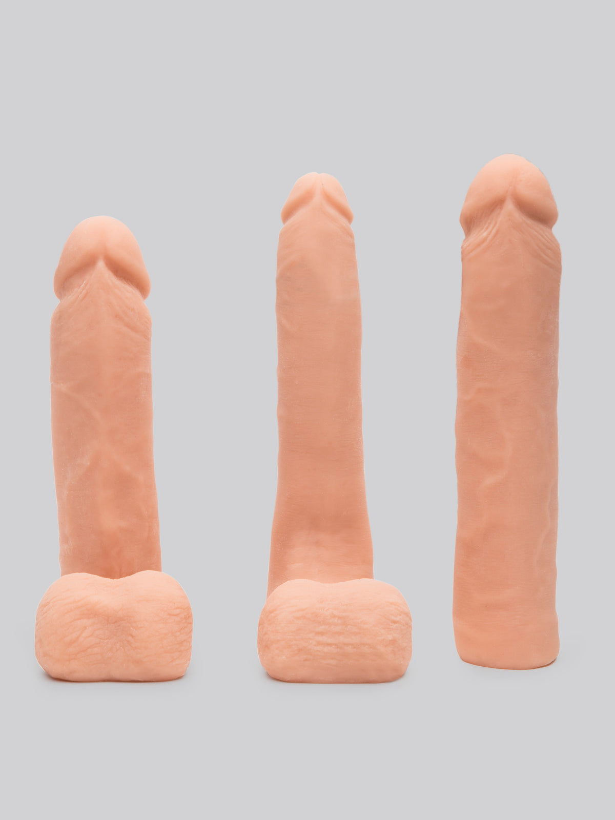 Doc Johnson Vac-U-Lock Realistic Feel Advanced Strap-On Dildo Set, Flesh Pink