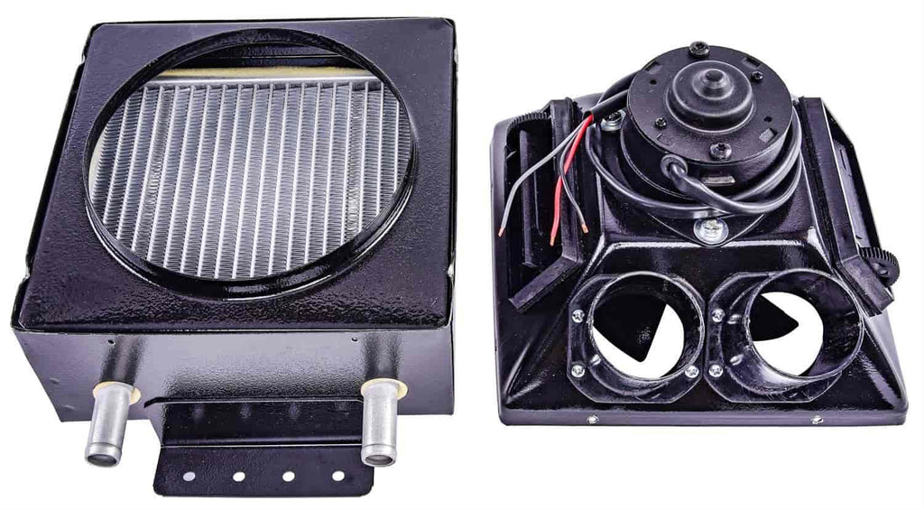 JEGS 70622 Hot Rod Heater 2-Speed Adjustable Louvers for Cabin Heat 10 1/4 in. L