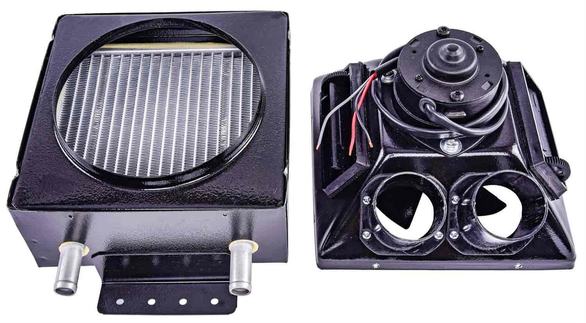 JEGS 70622 Hot Rod Heater 2-Speed Adjustable Louvers for Cabin Heat 10 1/4 in. L