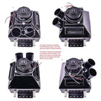 JEGS 70622 Hot Rod Heater 2-Speed Adjustable Louvers for Cabin Heat 10 1/4 in. L