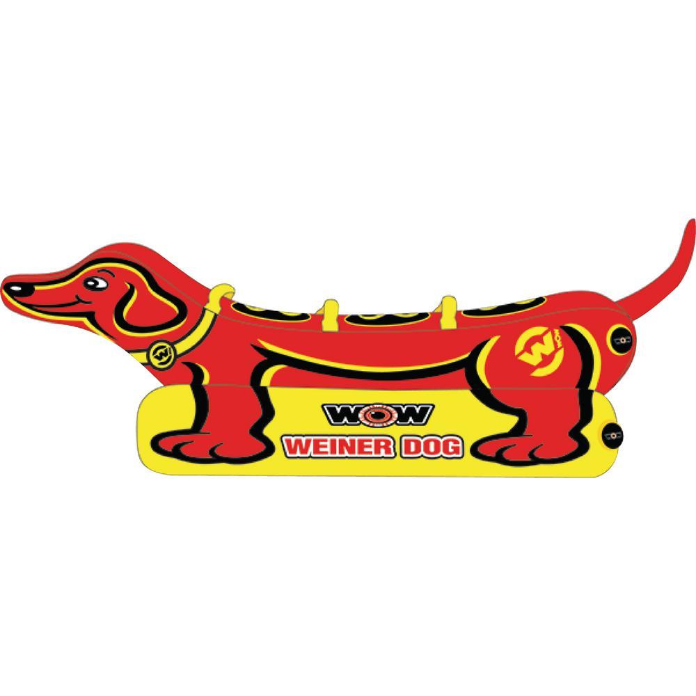 Weiner Dog Towable for 1-Rider to 3-Riders