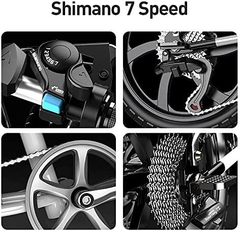 Electric Bike for Adult - 20" Thickened Tire - 280W Motor - 15.5MPH - 10 Speed - 48V 10Ah Removable Battery - City Commuter Ebike Folding Electric Bicycle