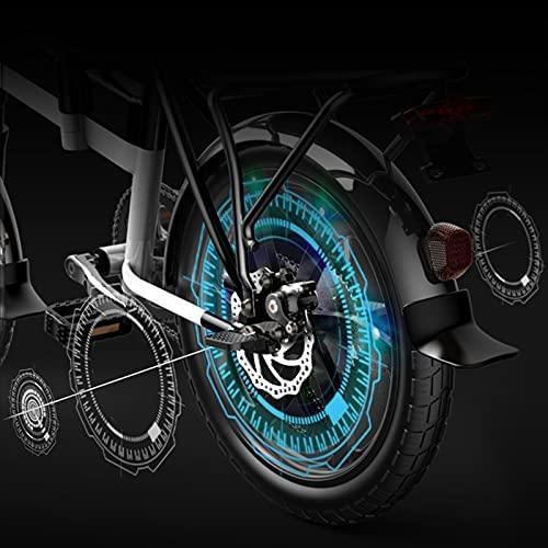 Electric Bike for Adult - 20" Thickened Tire - 280W Motor - 15.5MPH - 10 Speed - 48V 10Ah Removable Battery - City Commuter Ebike Folding Electric Bicycle