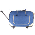 Zzyff Pet LaHidden Air Box Silent Wheel Trolley Bag High Elastic Frosted Nylon 900D Detachable 12 Kg Portable Pet Trolley Case Dog La62 35 39cm Durable