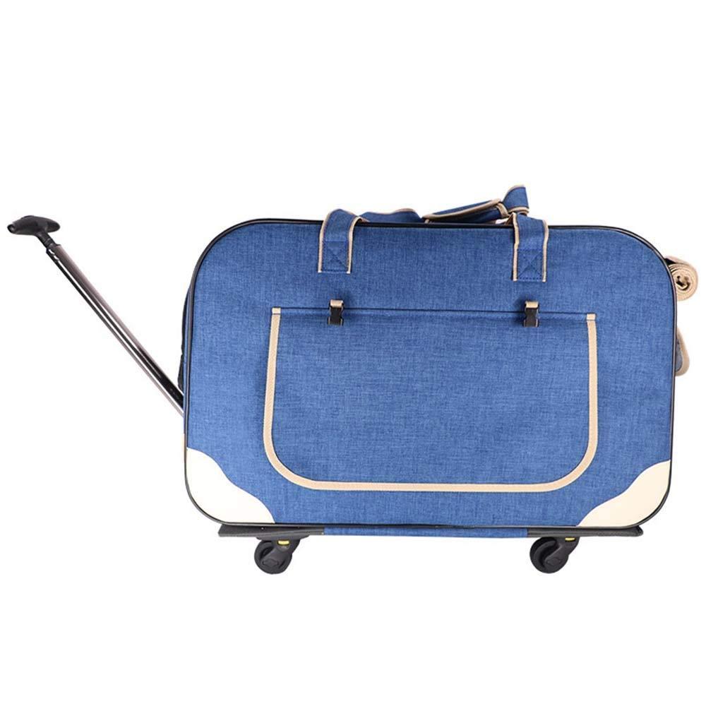 Zzyff Pet LaHidden Air Box Silent Wheel Trolley Bag High Elastic Frosted Nylon 900D Detachable 12 Kg Portable Pet Trolley Case Dog La62 35 39cm Durable