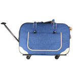 Pet Supplies 62 35 39cm,Pet LaHidden Air Box Silent Wheel Trolley Bag High Elastic Frosted Nylon 900D Detachable 12 Kg Portable Pet Trolley Case Dog Lage