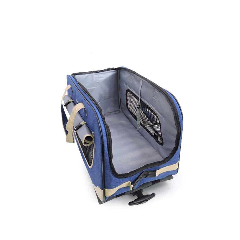 Zzyff Pet LaHidden Air Box Silent Wheel Trolley Bag High Elastic Frosted Nylon 900D Detachable 12 Kg Portable Pet Trolley Case Dog La62 35 39cm Durable