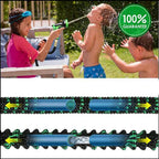 MIJPOJAN Garden Hoses Expanding, 60m Hose Upgraded Expandable Garden Hose Fittings The Ultimate No-Kink Flexible Water Hose 9 Function Spray Included (200 FT, Green/Black)