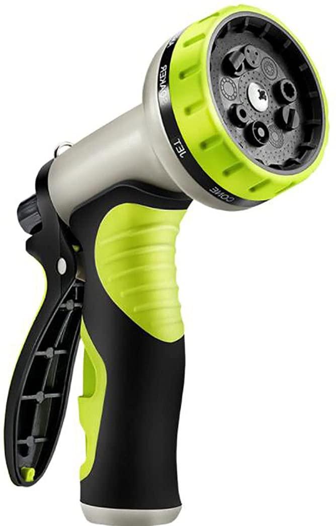 MIJPOJAN Garden Hoses Expanding, 60m Hose Upgraded Expandable Garden Hose Fittings The Ultimate No-Kink Flexible Water Hose 9 Function Spray Included (200 FT, Green/Black)