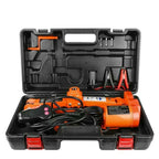 Electric Jack 12V Solid 43.5cm Height 3Ton Car Rolling Scissor Tire Repair Tool