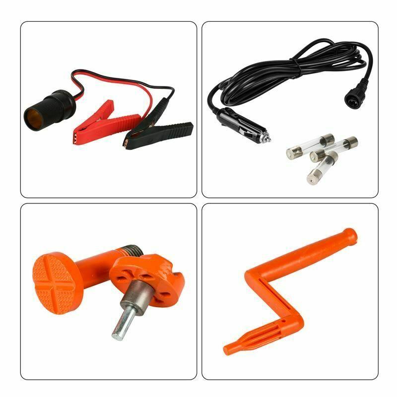 Electric Jack 12V Solid 43.5cm Height 3Ton Car Rolling Scissor Tire Repair Tool