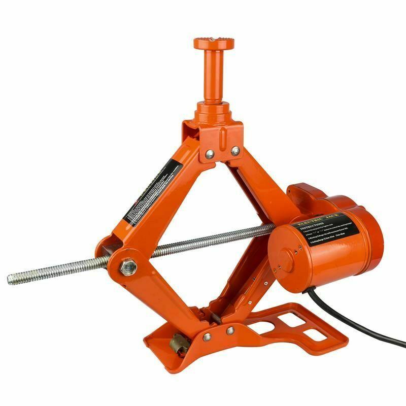 Electric Jack 12V Solid 43.5cm Height 3Ton Car Rolling Scissor Tire Repair Tool