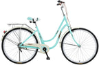 Complete Cruiser Bikes, 26-Inch Women's Beach Cruiser Bicycle, Retro Commuter Bicycle, High-Carbon Steel Frame, Rear Racks