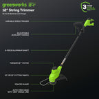 48V (24V x 2) 20" Brushless Cordless Lawn Mower + 12" String Trimmer + 320 CFM Leaf Blower Combo Kit with (2) 4.0Ah Batteries &amp; Dual Port Fast Charger