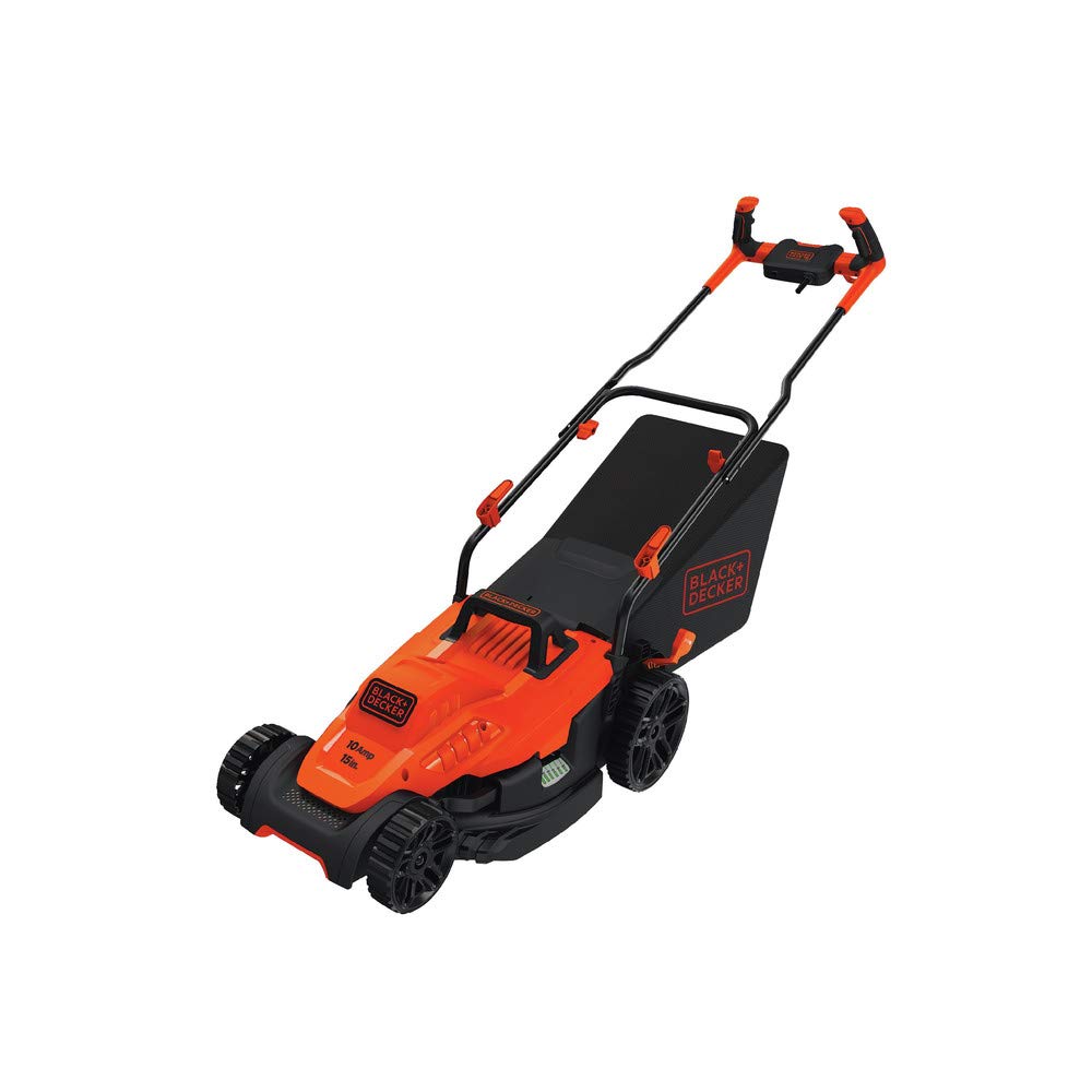 Electric Lawn Mower with Bike Handle, 15-Inch, 10-Amp, Corded (BEMW472BH)