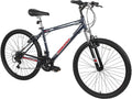 Dynacraft Magna Front Shock Mountain Bike Boys, Girls, Mens and Womens 24 and 26 Inch Wheels with 18 Speed Grip Shifter and Dual Handbrakes in Red, Purple, Pink and Black
