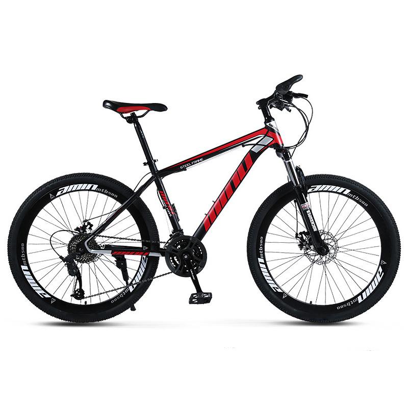 Motor Genic Mountain Bike 26 inch Wheels 21 Speed Bicycle Disc Red/White