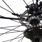 Mad Hornets Red and Black MTB Mountain Bike 26 In. Wheels, 21 Speed Disc Bicycle Unisex Adult