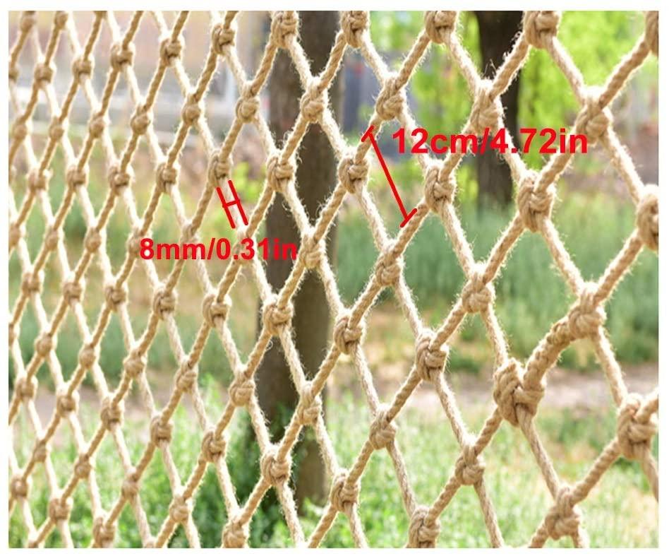 Children protective netting Outdoor Protection Safe Net Fence Climbing Safety Decor Rope Nets Truck Cargo Decoration Netting, Patios Balcony Railings Stairs Playground Children Indoor Ceiling 12cm Mes