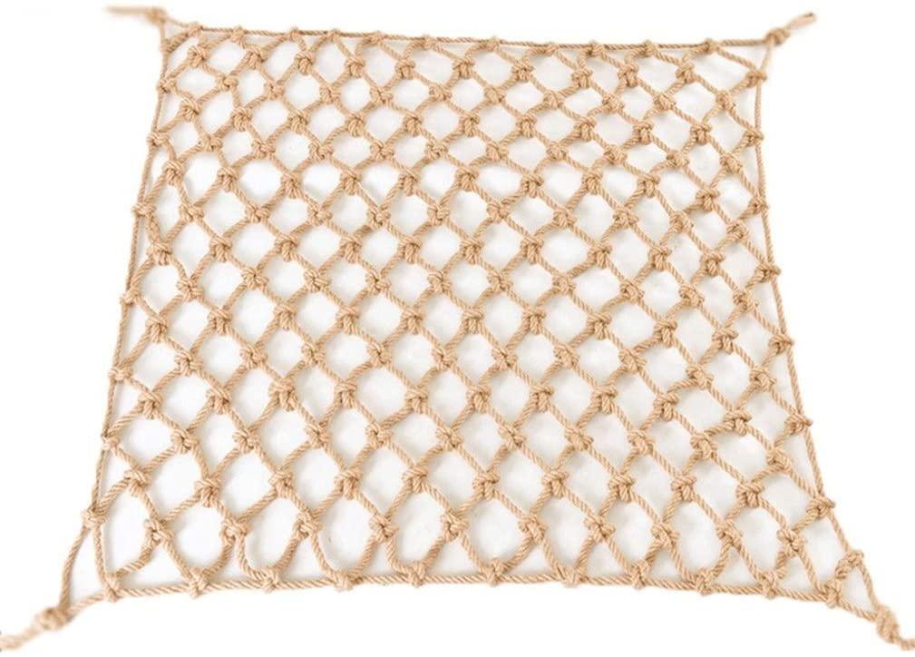 Children protective netting Outdoor Protection Safe Net Fence Climbing Safety Decor Rope Nets Truck Cargo Decoration Netting, Patios Balcony Railings Stairs Playground Children Indoor Ceiling 12cm Mes