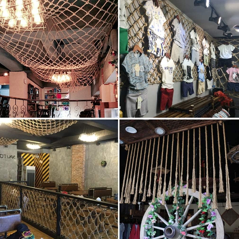 Children protective netting Outdoor Protection Safe Net Fence Climbing Safety Decor Rope Nets Truck Cargo Decoration Netting, Patios Balcony Railings Stairs Playground Children Indoor Ceiling 12cm Mes