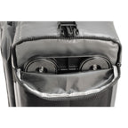 Magnetic Grey 24 cans soft cooler with zippered pouch