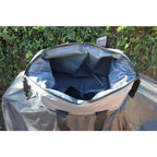 Magnetic Grey 24 cans soft cooler with zippered pouch