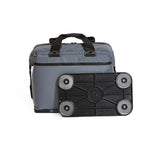 Magnetic Grey 24 cans soft cooler with zippered pouch