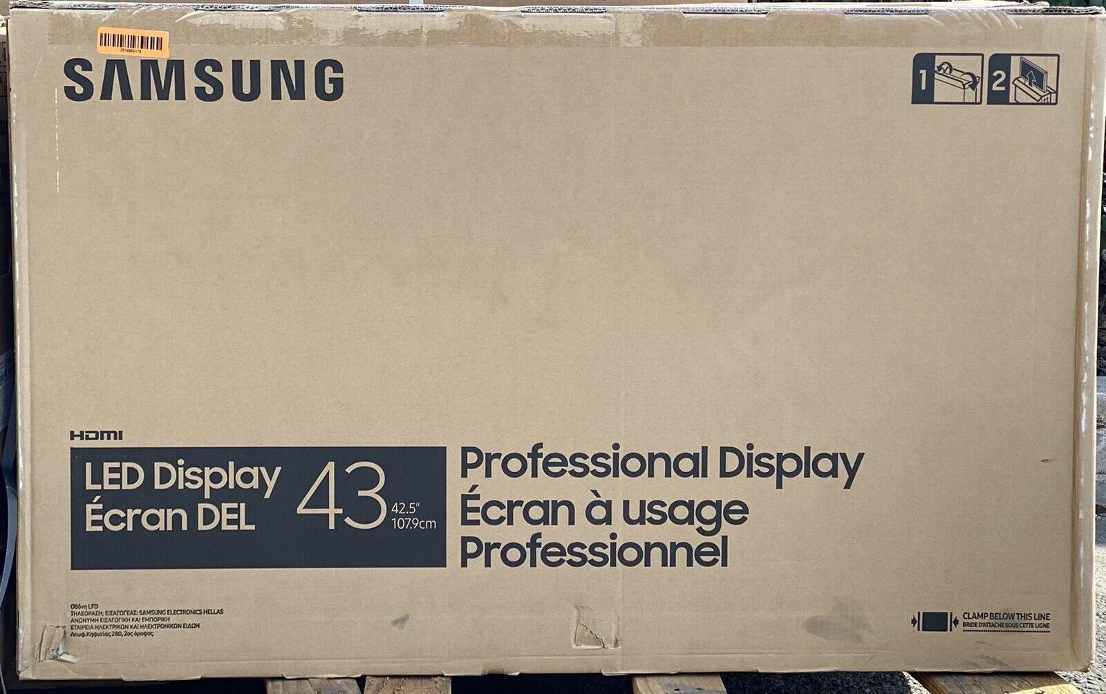 samsung qm43r-a 43" led display 4k uhd tv commercial signage