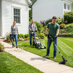 3-in-1 Cordless Lawn Care Kit, Electric Lawn Mower, Trimmer/Edger &amp; Leaf Blower, 21V Brushless, 2 x 4.0Ah Batteries &amp; Dual Chargers for Small Yards