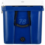 Elite 78 Qt. Rotational-Molded Customizable Cooler System with 3 Sets of Beach Wheels in Navy