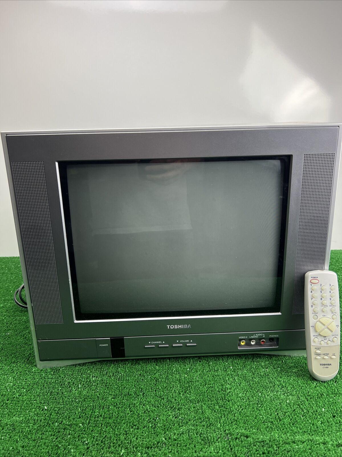 toshiba 14af46 14” crt tv for retro gaming component s-video/remote