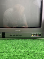 toshiba 14af46 14” crt tv for retro gaming component s-video/remote