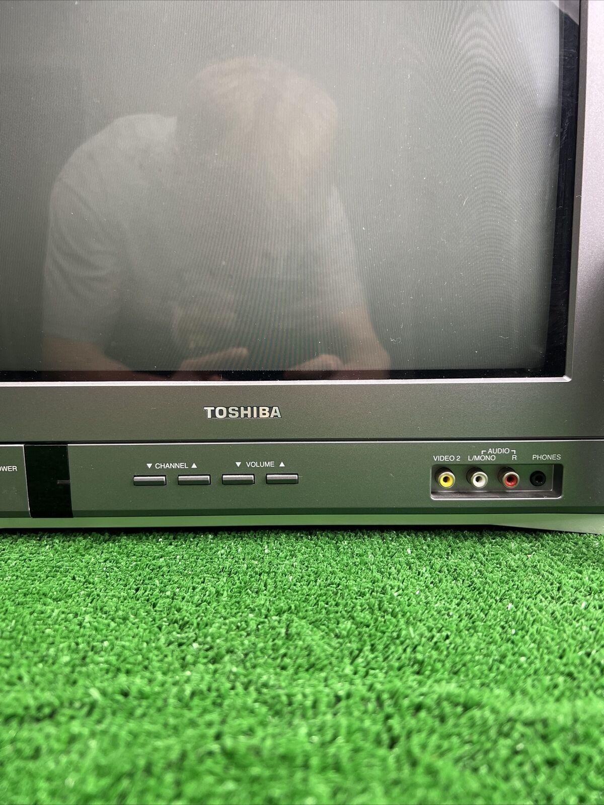 toshiba 14af46 14” crt tv for retro gaming component s-video/remote