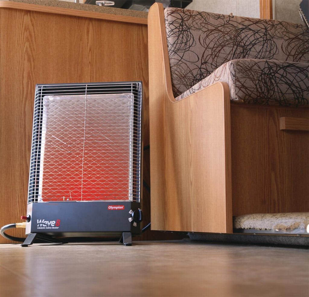 Camco Olympian Wave-8 8000 BTU LP Gas Catalytic Heater for RV, | Multicolor (57351)