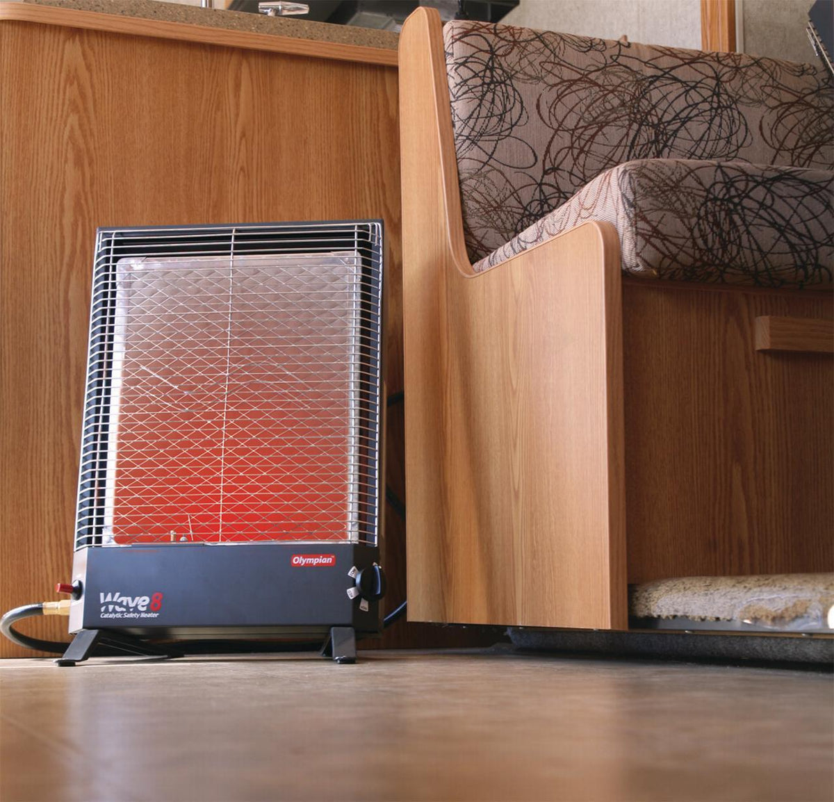 Camco Olympian Wave-8 8000 BTU LP Gas Catalytic Heater for RV, | Multicolor (57351)