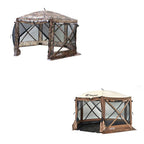 Set Portable Shelter Screen with Clam  Set Covering Attachment