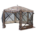 Set Portable Shelter Screen with Clam  Set Covering Attachment