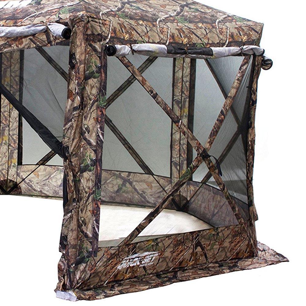 Set Portable Shelter Screen with Clam  Set Covering Attachment